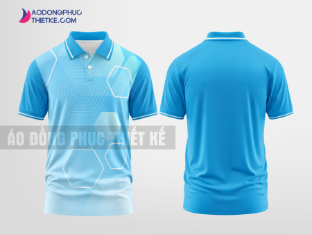 Mẫu áo đồng phục doanh nghiệp Yên Bình Màu xanh da trời thiết kế chất lượng DPP1941