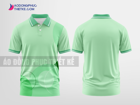 Mẫu áo đồng phục doanh nghiệp có cổ Lê Quang Màu xanh men ngọc thiết kế cao cấp DPP2278