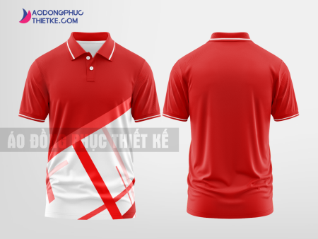 Mẫu áo đồng phục polo Hồng Ngoại Ô Màu đỏ thiết kế in đẹp DPP2027