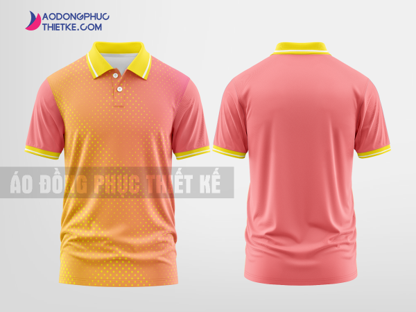Mẫu áo đồng phục polo Minh Khoa Màu hồng thiết kế in đẹp DPP2209