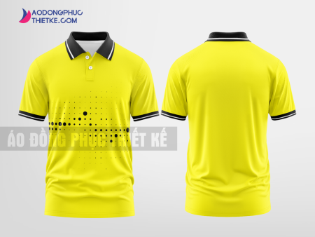 Mẫu áo đồng phục polo Văn Chấn Màu vàng thiết kế uy tín DPP1901