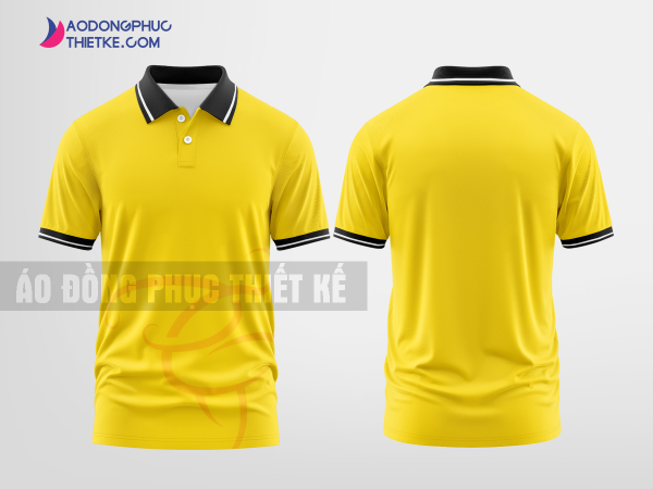 Mẫu áo đồng phục polo Văn Tình Màu vàng thiết kế độc DPP2342
