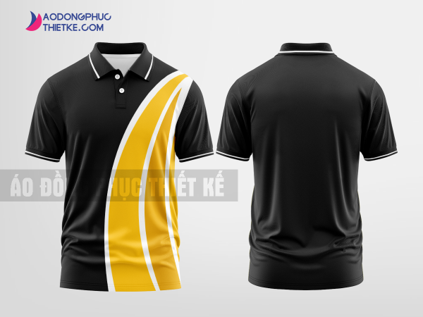 Mẫu áo đồng phục polo Xuân Hoàng Màu đen thiết kế đẹp DPP2133