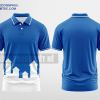 Mẫu áo đồng phục thun cổ bẻ Bảo Khánh Màu xanh biển thiết kế chính hãng DPP2077