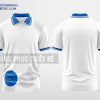 Mẫu áo đồng phục thun cổ bẻ Lan Hồ Điệp Màu trắng tự thiết kế DPP2006