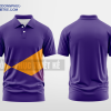 Mẫu áo polo 3D đồng phục Gia Lam Màu tím thiết kế tương lai DPP2406