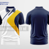 Mẫu áo polo 3D đồng phục Kim Anh Màu tím than thiết kế may đẹp DPP2444
