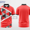Mẫu áo polo 3D đồng phục Lê Thanh Màu đỏ tươi tự thiết kế DPP2292