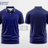 Mẫu áo polo 3D đồng phục Linh Lan Hồng Màu tím than thiết kế chất lượng DPP2034