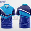 Mẫu áo polo 3D đồng phục Quảng Trạch Màu xanh thủy tinh thiết kế đẹp DPP1739