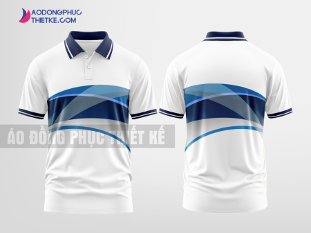 Mẫu áo polo 3D đồng phục Tam Nông Màu tím than tự thiết kế DPP1783