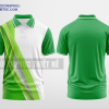 Mẫu áo polo 3D đồng phục Trí Minh Màu xanh lá thiết kế đẹp DPP2159