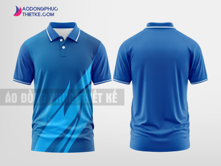 Mẫu áo polo công ty Đoàn Toàn Màu xanh biển thiết kế cá tính DPP2092