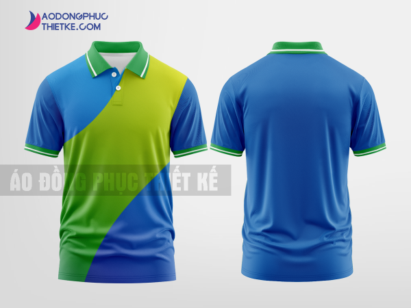 Mẫu áo polo công ty Sơn Lam Màu xanh biển thiết kế in đẹp DPP2339