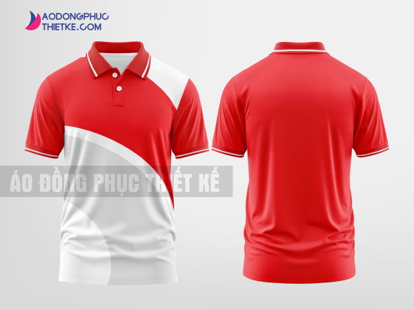 Mẫu áo polo doanh nghiệp Đức Hiệp Màu đỏ thiết kế cao cấp DPP2148