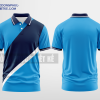Mẫu áo polo doanh nghiệp Quốc Bảo Màu xanh da trời tự thiết kế DPP2110