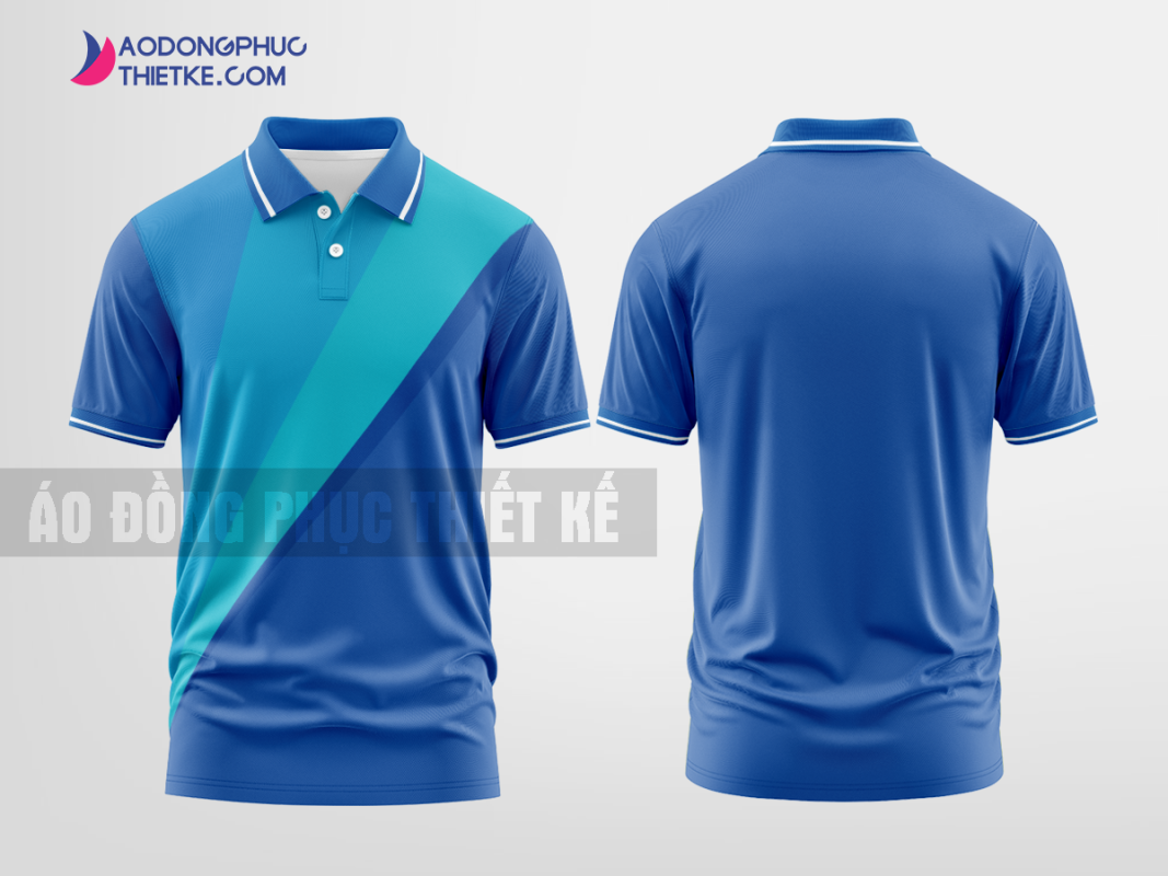 Mẫu áo polo doanh nghiệp Thanh Phúc Màu xanh dương thiết kế độc DPP2186