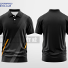 Mẫu áo polo đồng phục Diệu Mai Màu đen thiết kế ấn tượng DPP2405