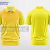 Mẫu áo polo đồng phục Hoàng Thảo Màu vàng tươi thiết kế cá tính DPP2497