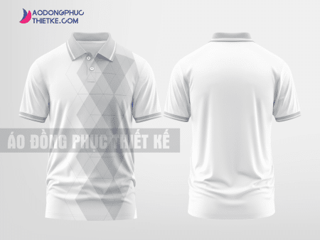 Mẫu áo polo đồng phục Quảng Ninh Màu bạc thiết kế may đẹp DPP1738