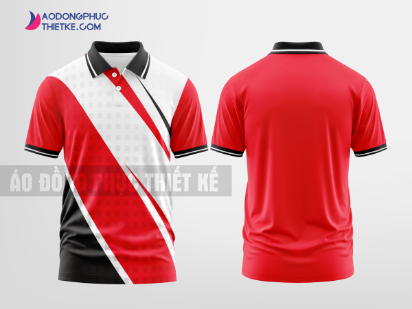 Mẫu áo polo đồng phục Thanh Tân Màu Đỏ thiết kế may đẹp DPP2158