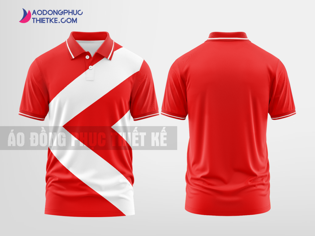 Mẫu áo thun đồng phục 3D Khánh Hưng Màu đỏ thiết kế đẳng cấp DPP2193