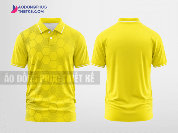 Mẫu áo thun đồng phục 3D Mỹ Hạnh Màu vàng thiết kế đẹp DPP2364