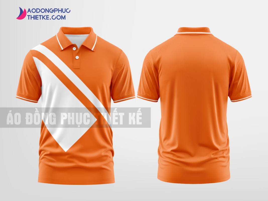Mẫu áo thun đồng phục 3D Ngọc Châu Màu da cam thiết kế chất lượng DPP2383