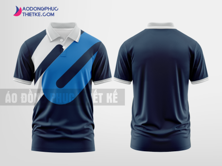 Mẫu áo thun đồng phục 3D Tân Trụ Màu tím than thiết kế uy tín DPP1801