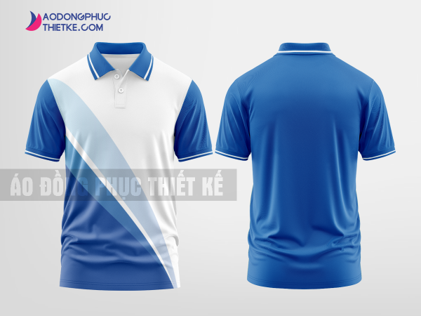 Mẫu áo thun đồng phục 3D Xuân Khánh Màu xanh dương thiết kế nam DPP2231
