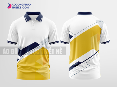 Mẫu áo thun đồng phục Sông Lô Màu vàng kim loại thiết kế nam DPP1774