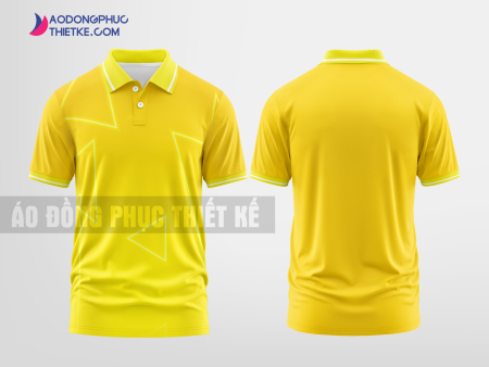 Mẫu áo thun đồng phục Yên Định Màu vàng thiết kế giá rẻ DPP1943
