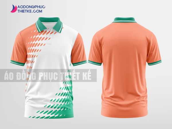 Mẫu áo thun đồng phục công ty Minh Quý Màu san hô thiết kế chất lượng DPP2279
