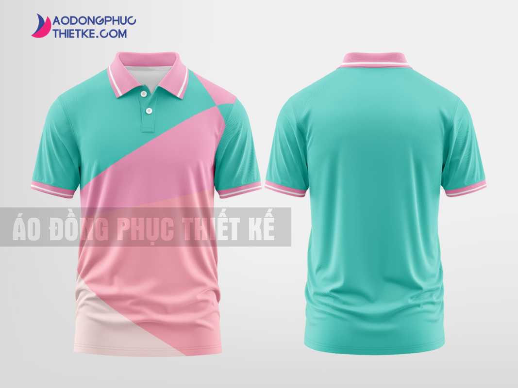 Mẫu áo thun đồng phục công ty Ngọc Sơn Màu hồng thiết kế nữ DPP2336