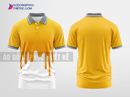 Mẫu áo thun đồng phục công ty Sơn Tây Màu vàng kim loại thiết kế lạ DPP1767