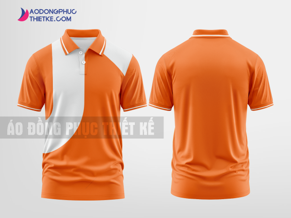 Mẫu áo thun đồng phục công ty Thảo Nhi Màu da cam thiết kế tốt nhất DPP2412