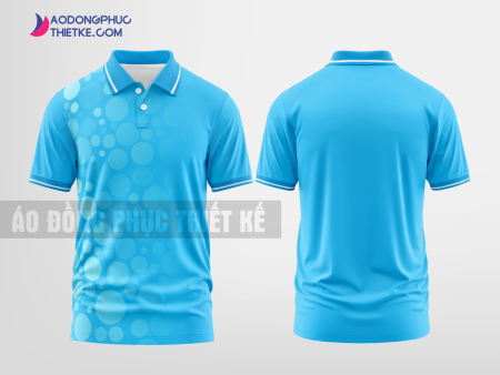 Mẫu áo thun đồng phục công ty Triệu Sơn Màu xanh da trời thiết kế đẹp DPP1877