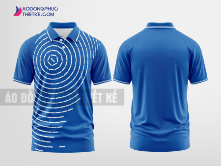 Mẫu áo thun đồng phục công ty Tuy Phước Màu xanh biển thiết kế đẹp DPP1892