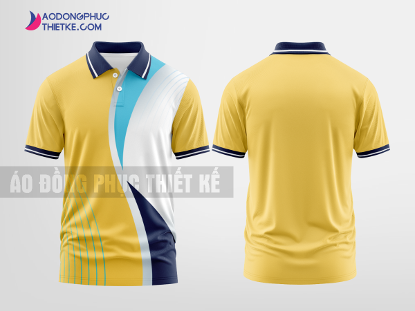 Mẫu áo thun đồng phục công ty Văn Tâm Màu hổ phách thiết kế tương lai DPP2146