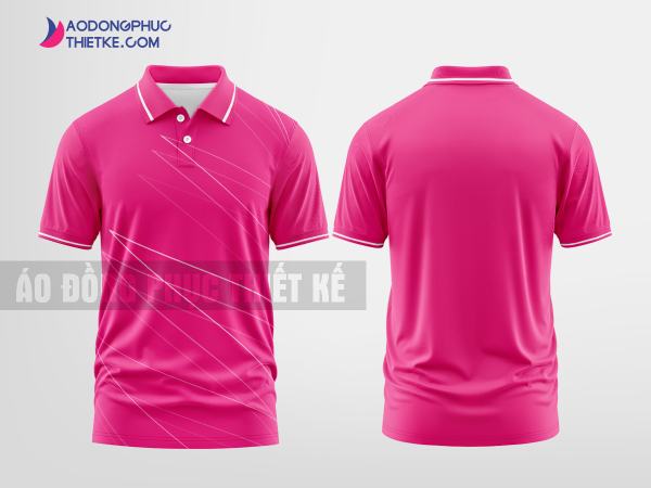 Mẫu áo thun đồng phục doanh nghiệp Hải Nam Màu hồng thiết kế chất lượng DPP2071