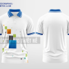 Mẫu áo thun đồng phục doanh nghiệp Thanh Trì Màu xanh biển thiết kế in đẹp DPP1834