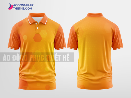 Mẫu áo thun đồng phục doanh nghiệp Vĩnh Bảo Màu da cam thiết kế nam DPP1915