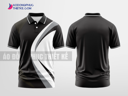 Mẫu áo thun polo Kim Thủy Màu Mòng đen thiết kế sáng tạo DPP2426