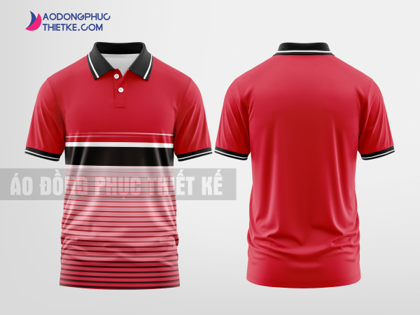 Mẫu áo thun polo Minh Quốc Màu hồng y thiết kế cao cấp DPP2293