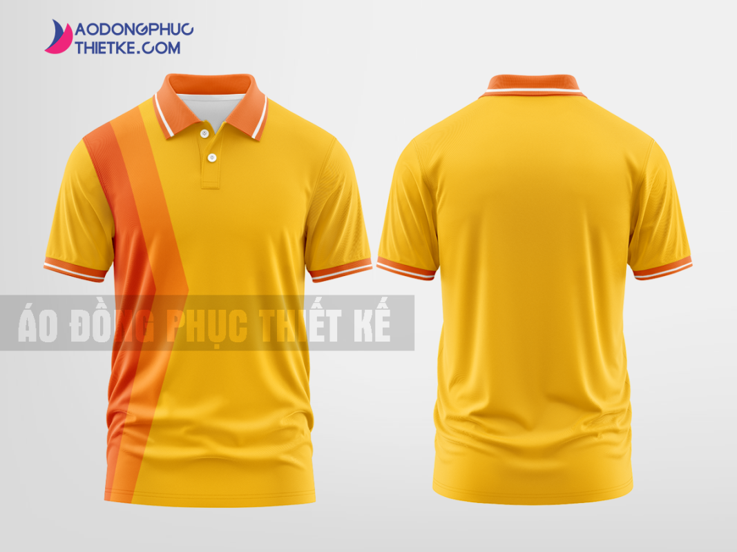 Mẫu áo thun polo Ngọc Khánh Màu vàng kim loại thiết kế thương hiệu DPP2065