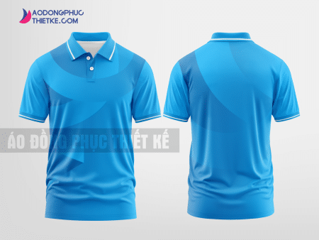 Mẫu áo thun polo Quảng Trị Màu xanh da trời thiết kế độc DPP1740
