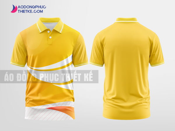 Mẫu áo thun polo Xuân Hưng Màu vàng thiết kế uy tín DPP2217
