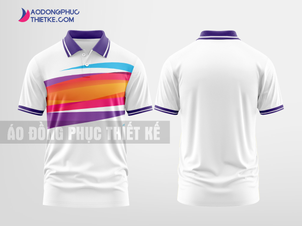 Mẫu đồng phục áo polo Ngọc Quang Màu tím thiết kế tốt nhất DPP2308