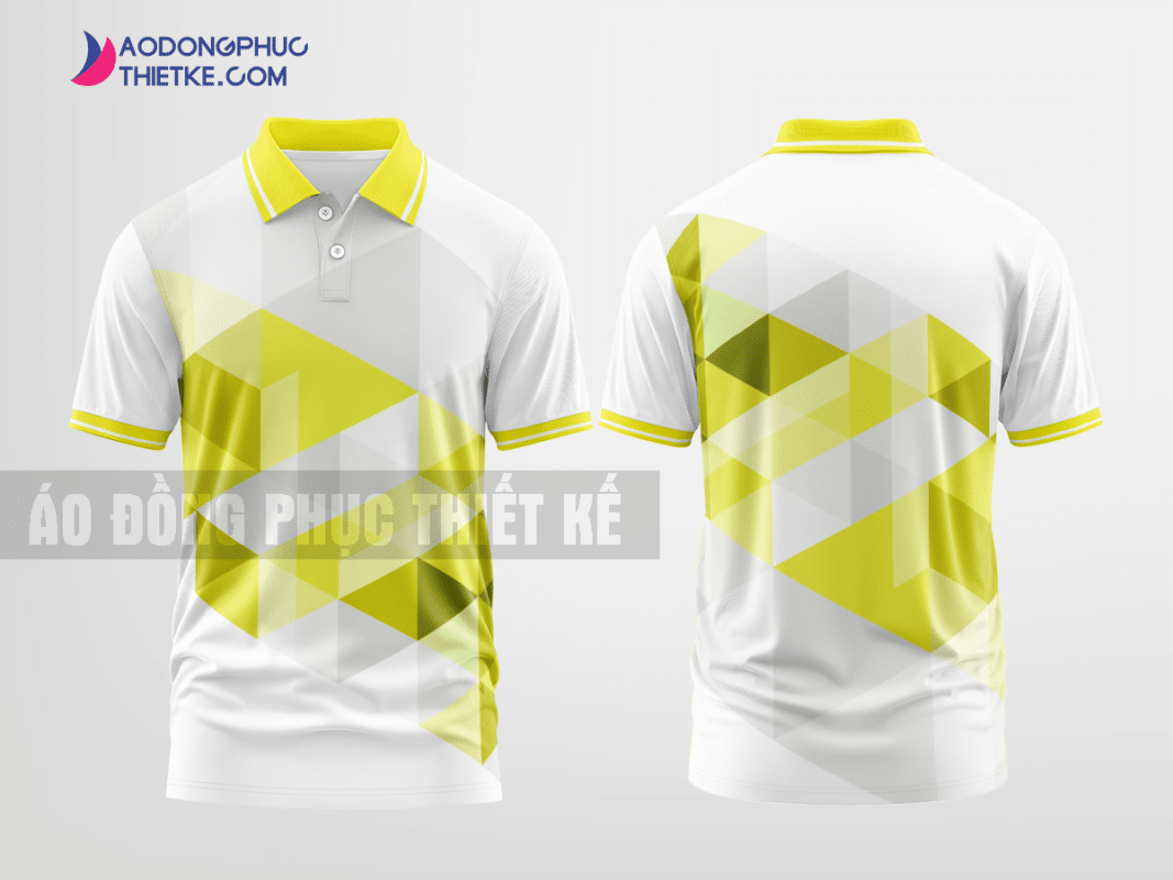 Mẫu đồng phục áo polo Quảng Hòa Màu vàng thiết kế đẹp DPP1736