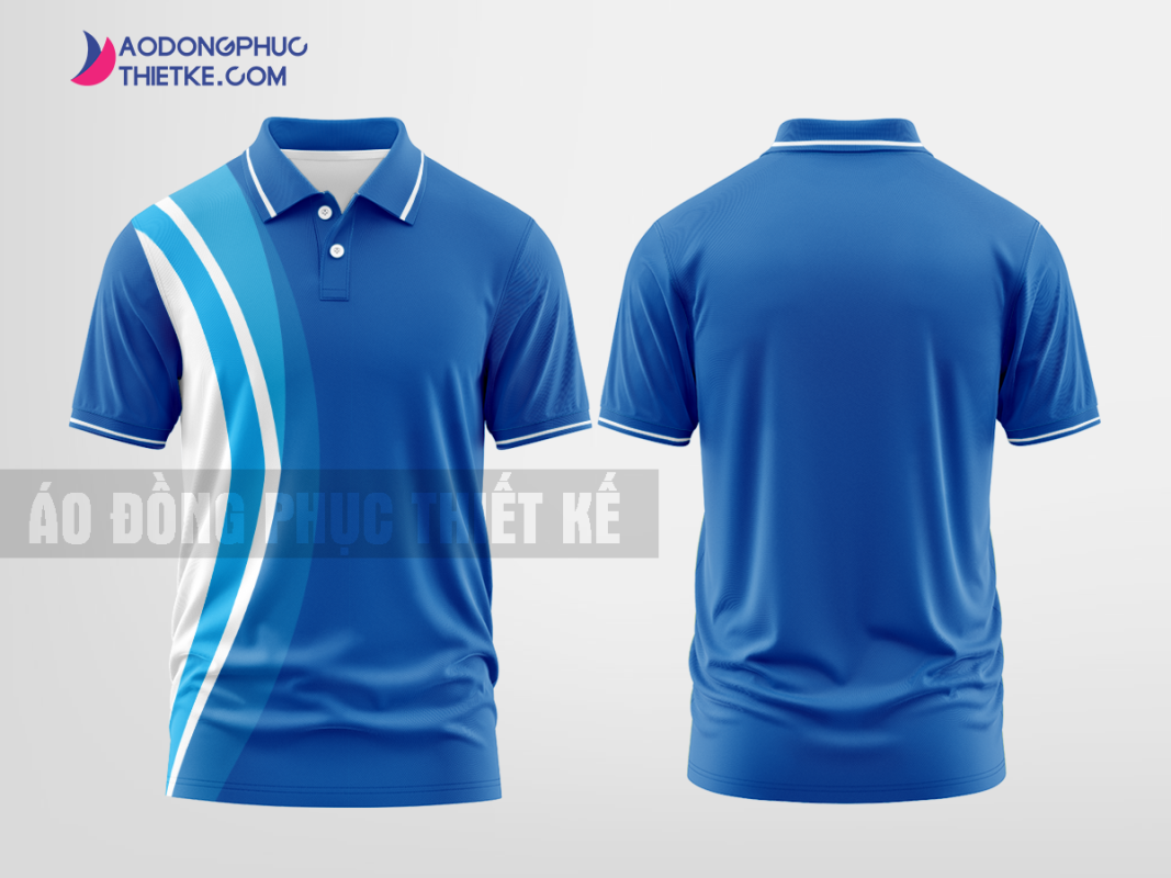 Mẫu đồng phục áo polo Sỹ Hiệp Màu xanh biển thiết kế giá rẻ DPP2099